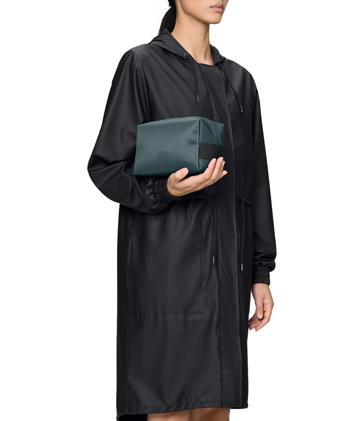 Wash bag small Rains pochette verde mystic