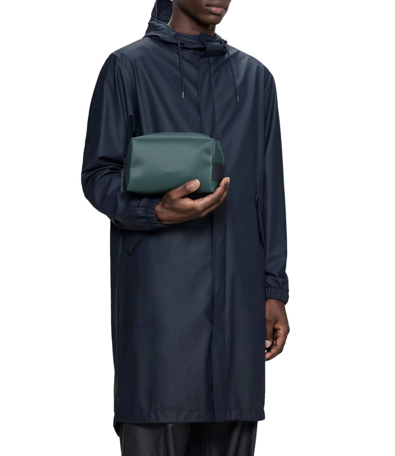 Wash bag small Rains pochette verde mystic