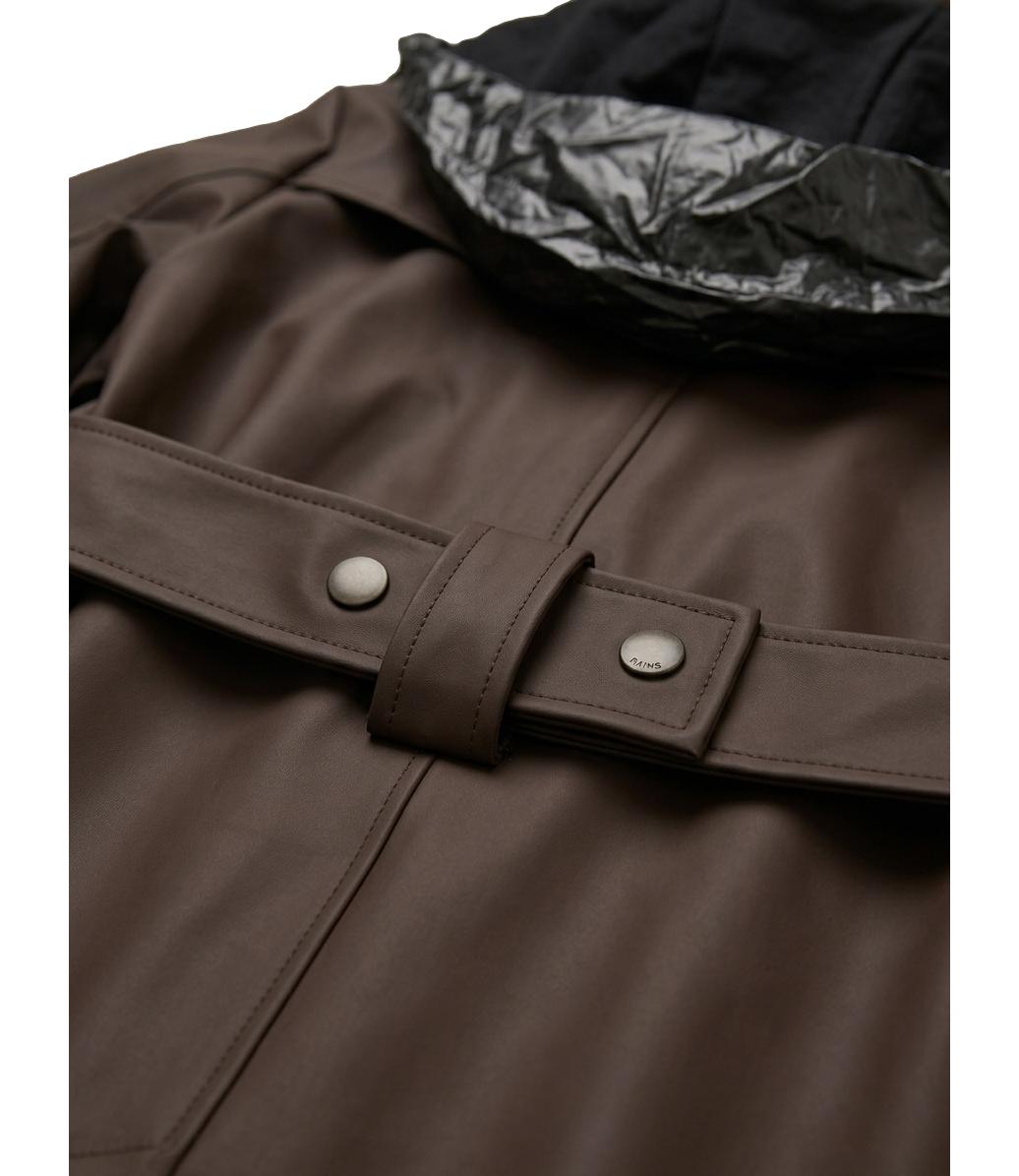 Rains Nara W Long Jacket W3 marrone donna