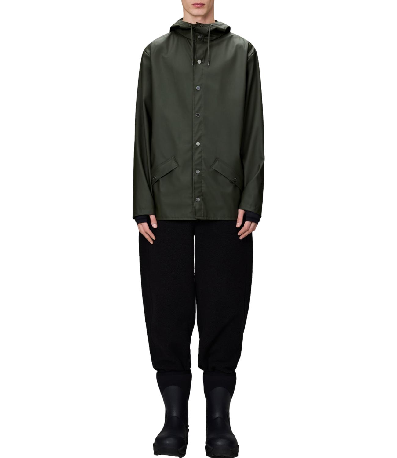 Giacca Rains verde militare antipioggia
