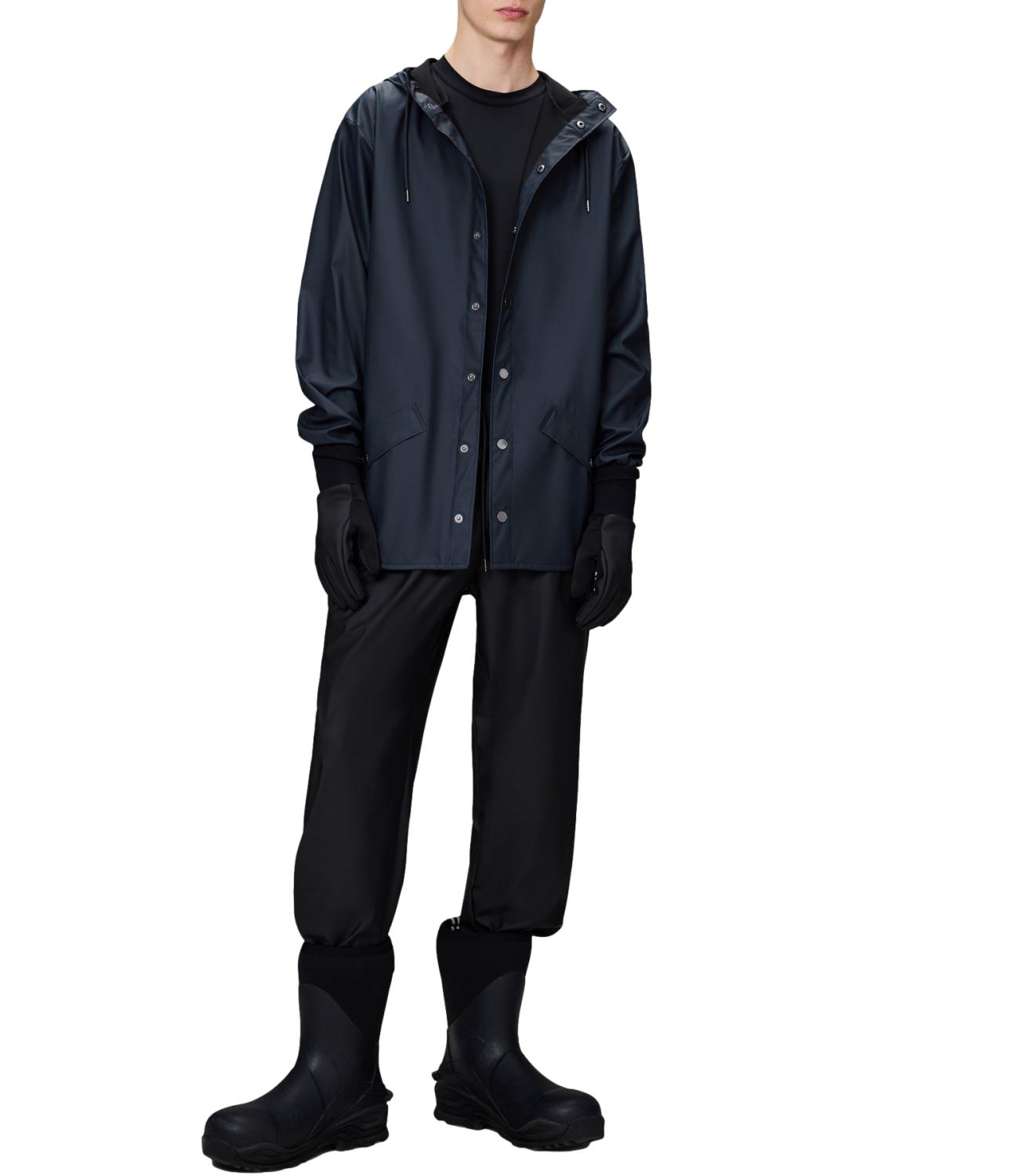 Giacca Rains blu navy antipioggia