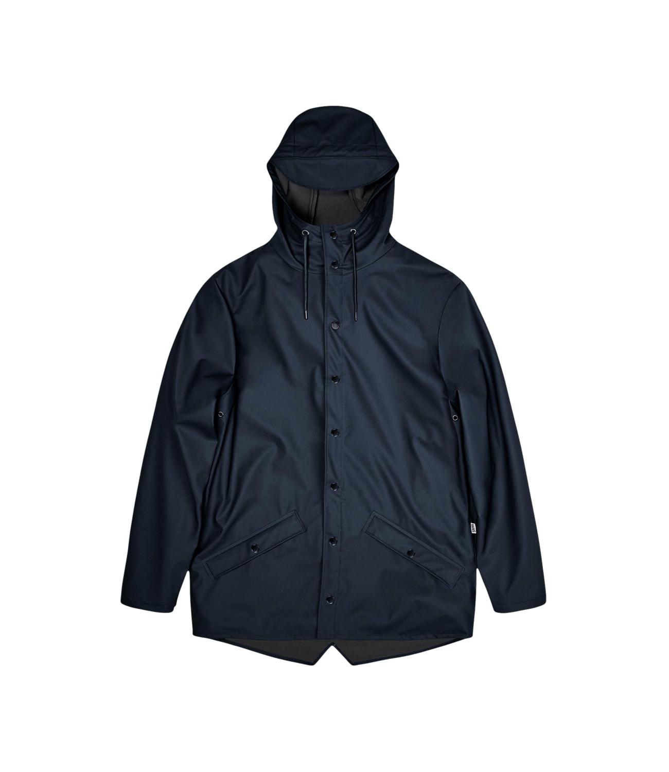 Giacca Rains blu navy antipioggia