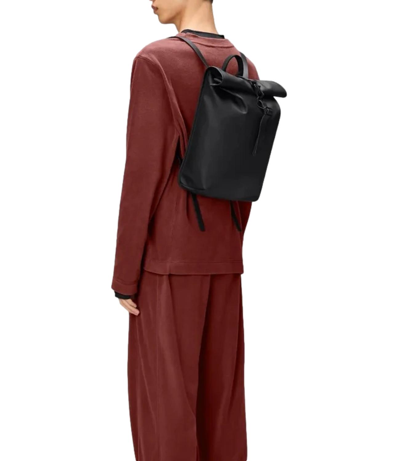 Zaino Rains black Rolltop Rocksack