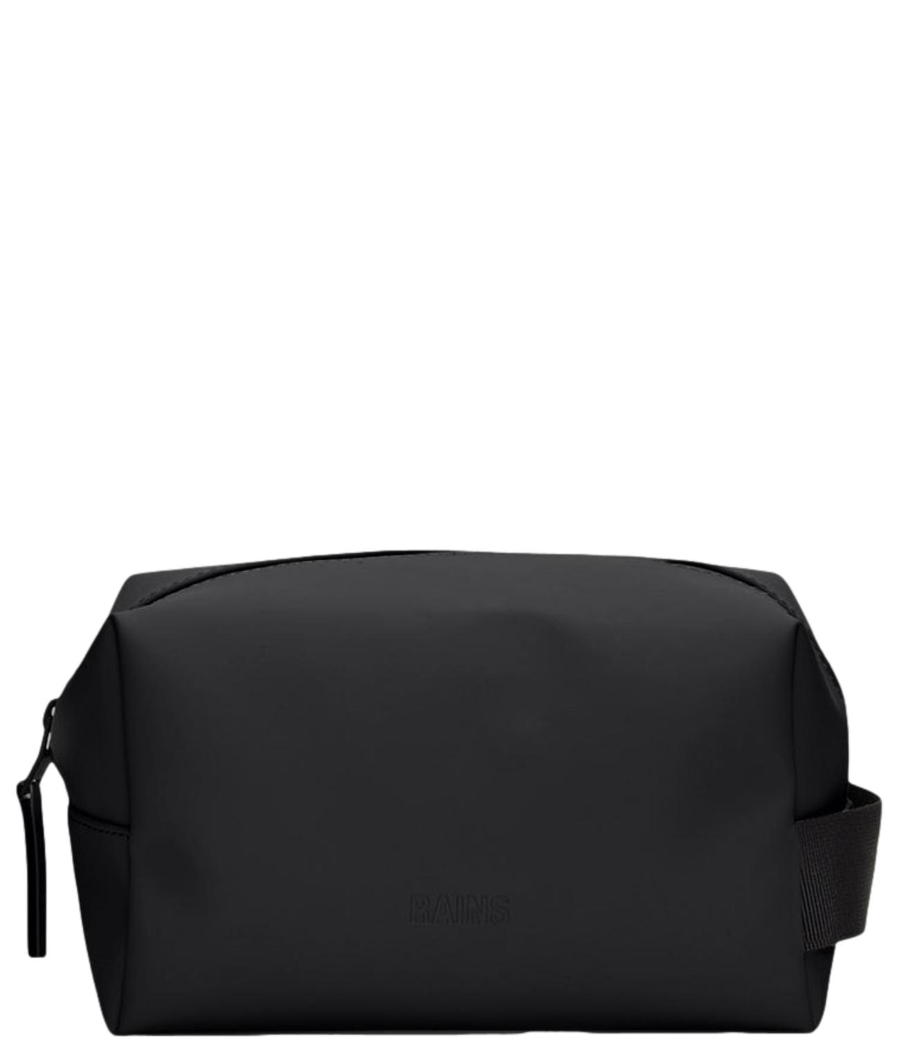 Rains pochette nera Wash Bag Small