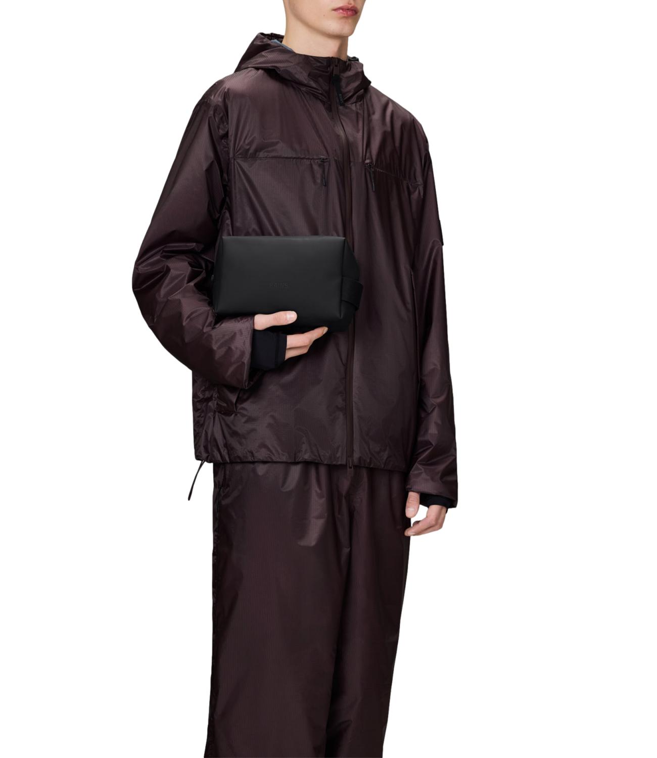 Rains pochette nera Wash Bag Small