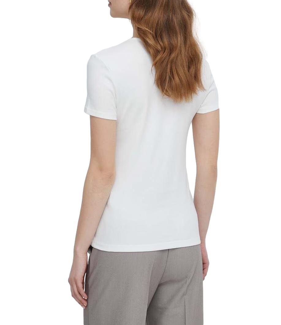 Maglia Polo Ralph Lauren Alli-Short Sleeve-Knit bianca