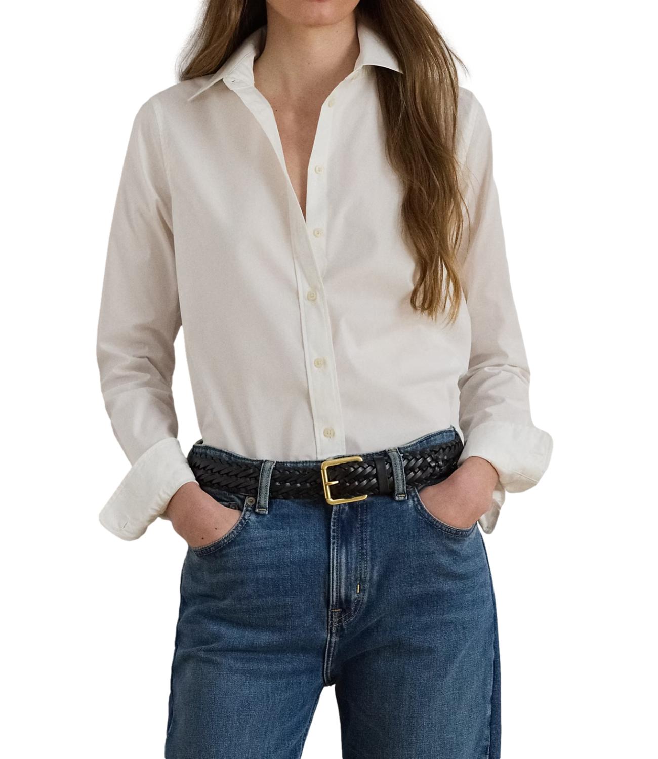 Polo Ralph Lauren Jamelko-Long Sleeve-Shirt bianca