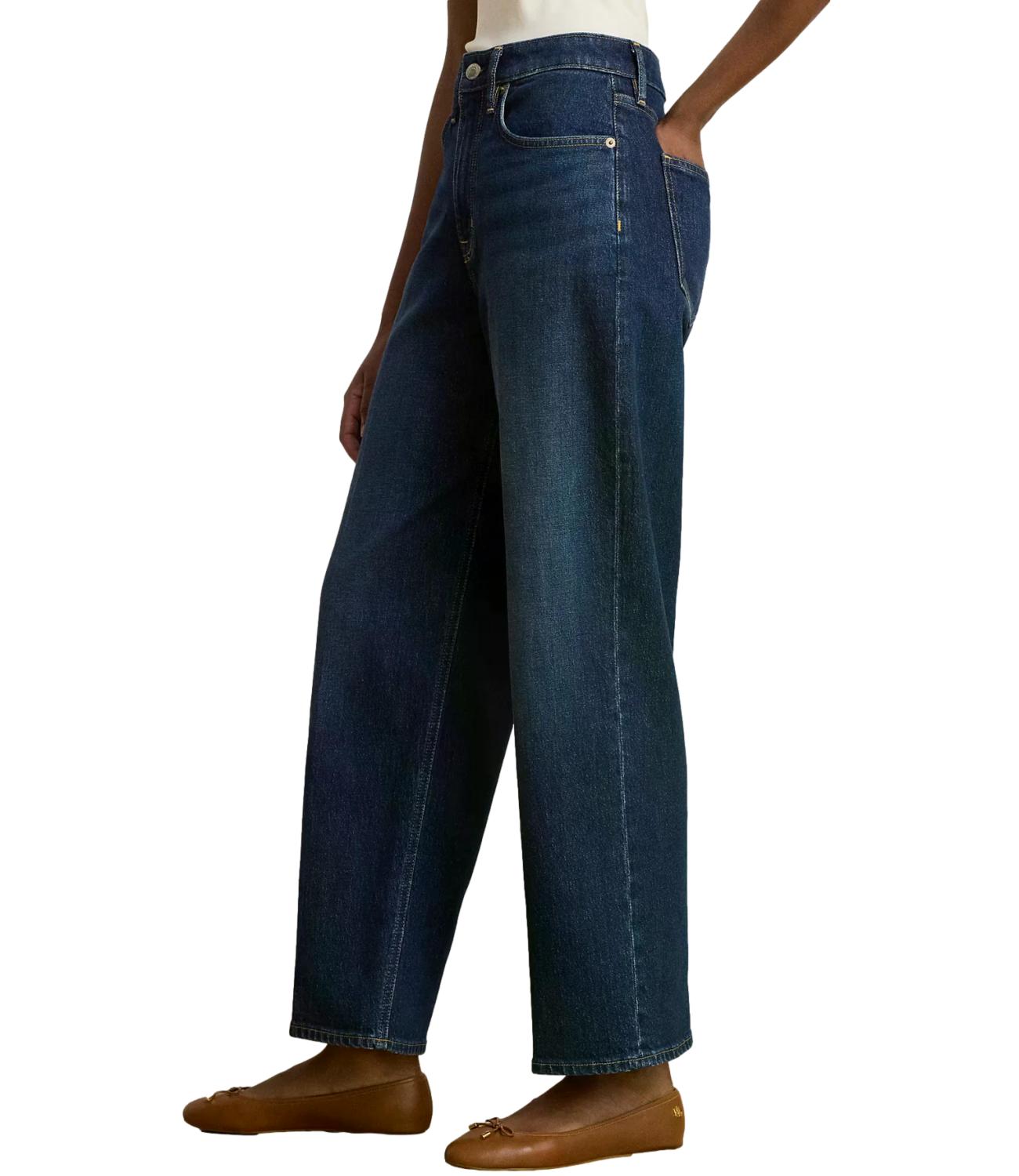 Ralph Lauren Woven-Straight-Pants blu jeans