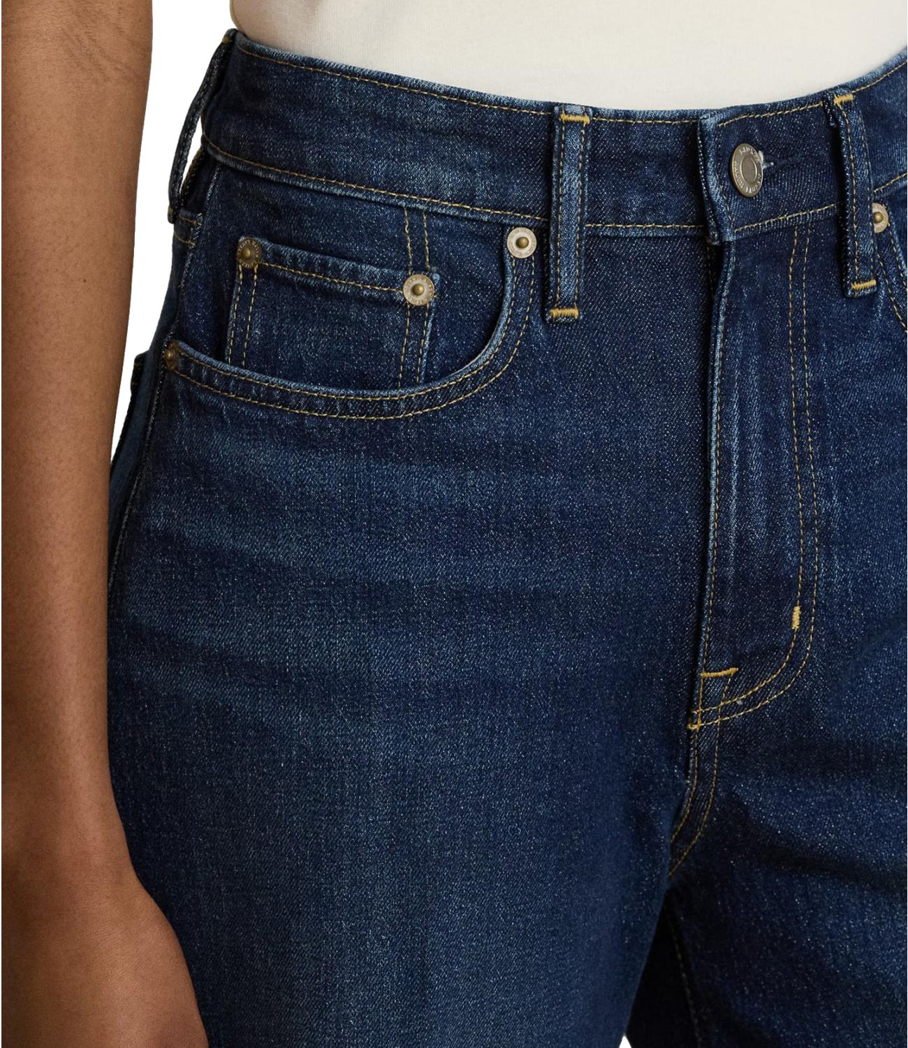 Ralph Lauren Woven-Straight-Pants blu jeans