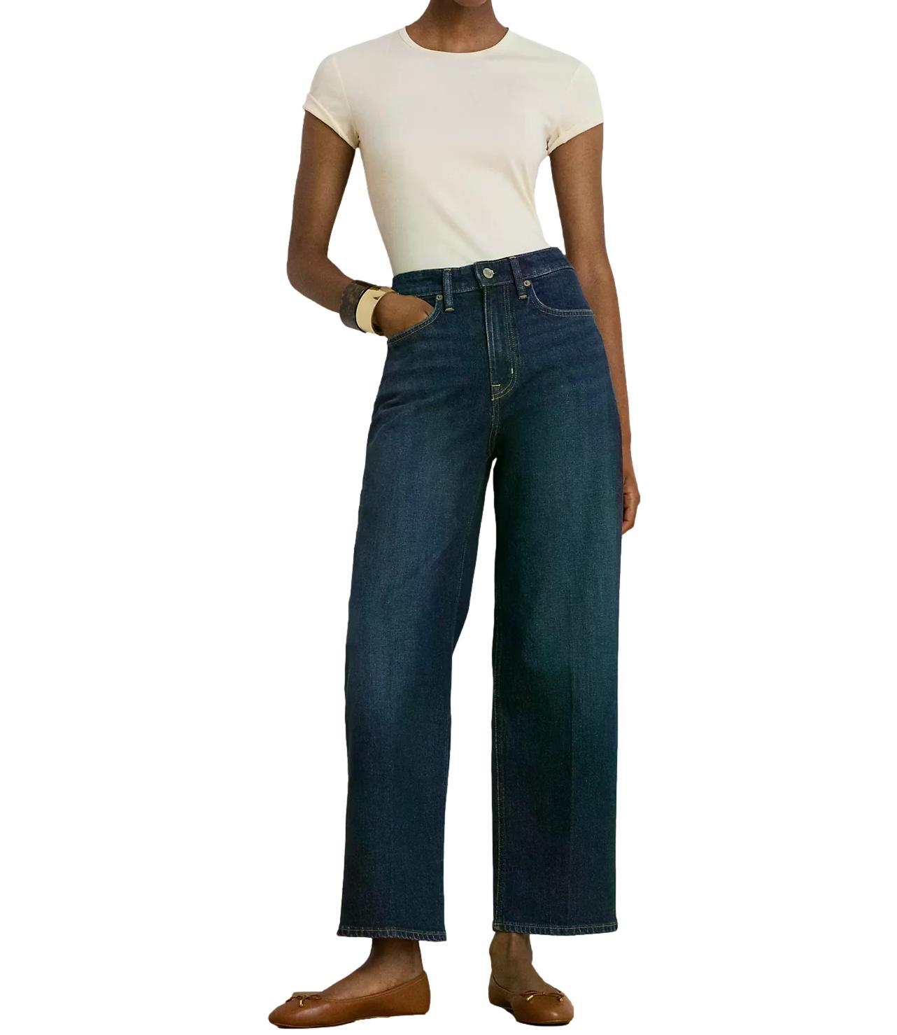 Ralph Lauren Woven-Straight-Pants blu jeans
