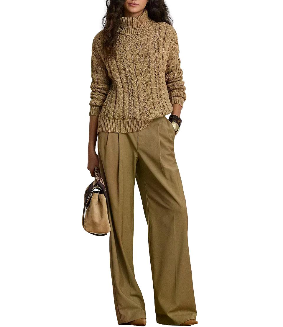 Polo Ralph Lauren Sweater-Pullover beige treccia