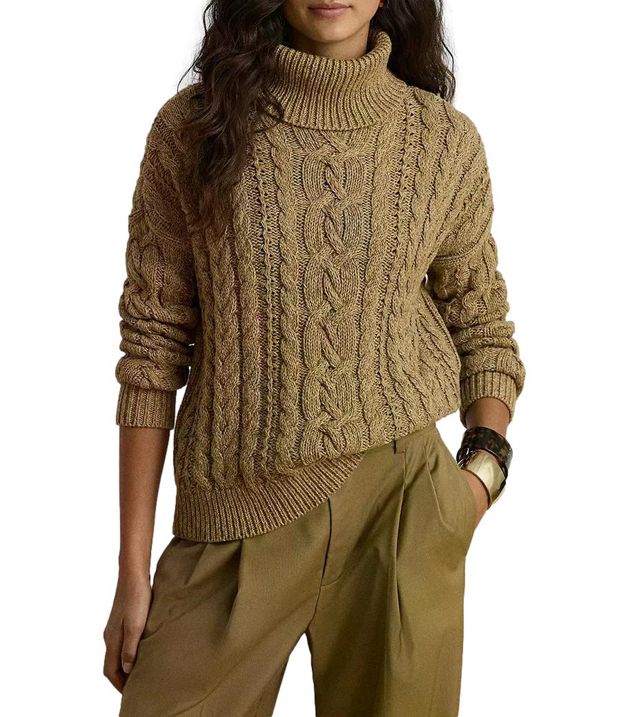 Polo Ralph Lauren Sweater-Pullover beige treccia