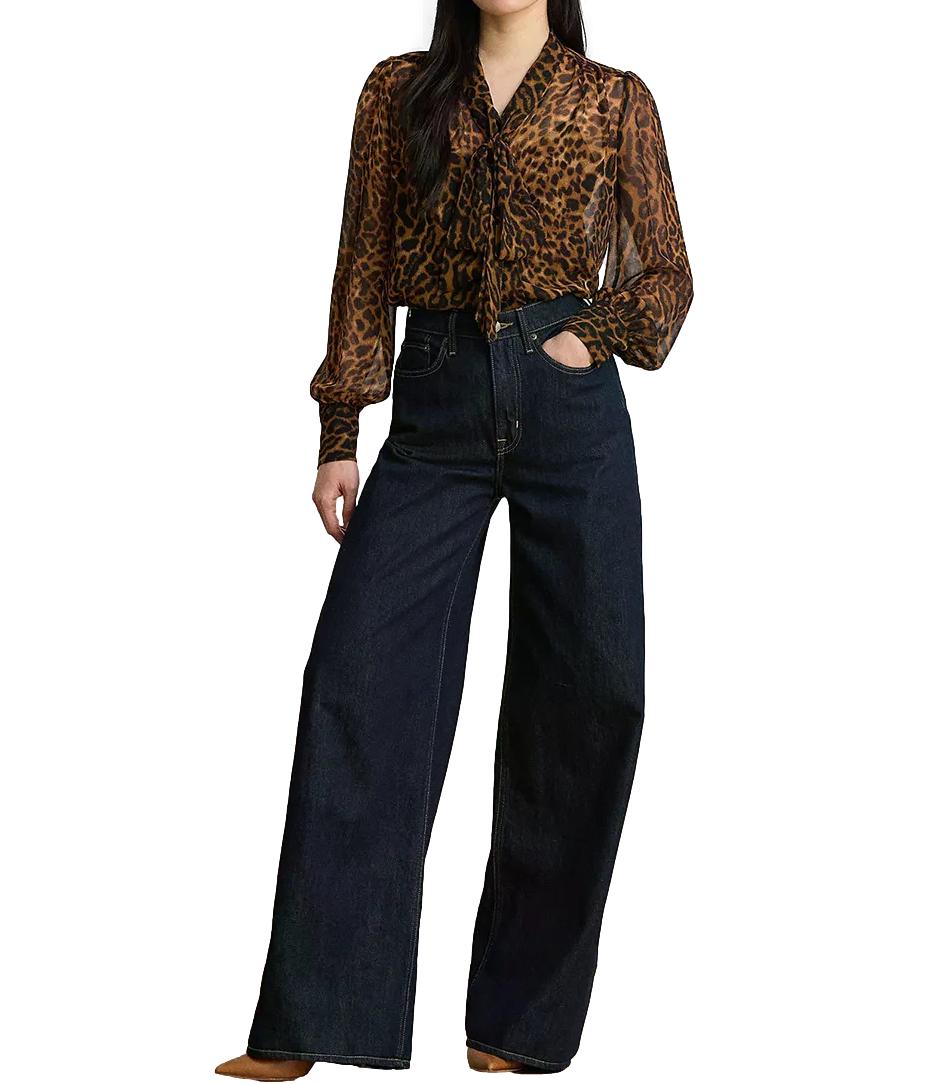 Camicia Polo Ralph Lauren Woven-Blouse-Shirt Tan