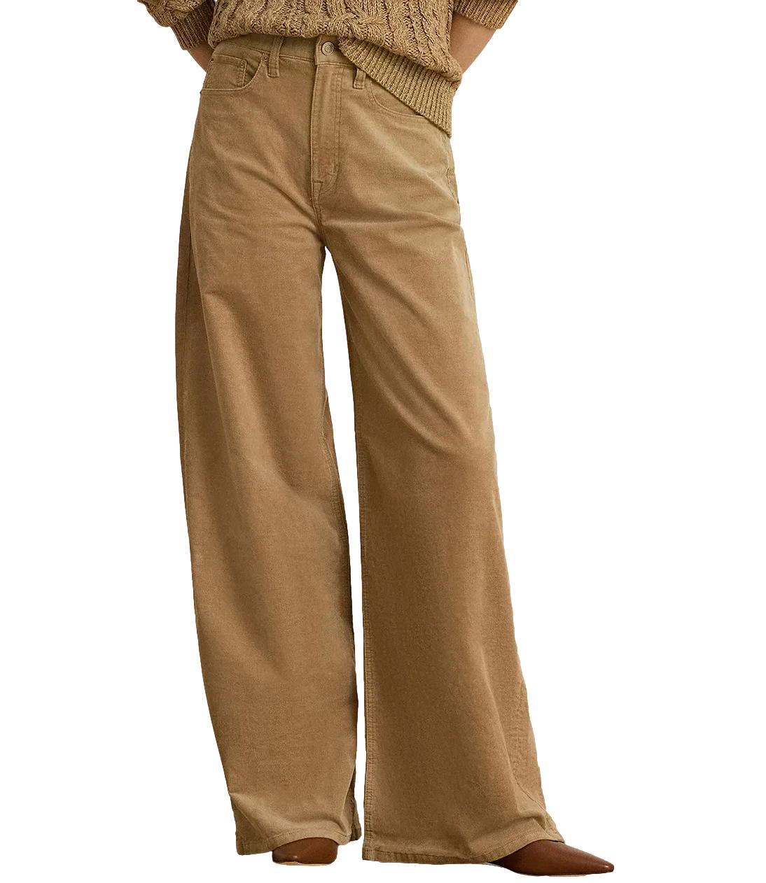 Ralph Lauren laurent camel Woven-Wide Leg-Pants