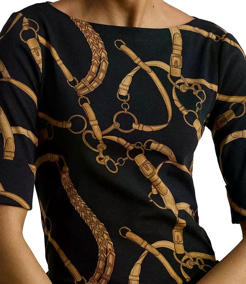 Polo Ralph Lauren Knit-T-Shirt black tan