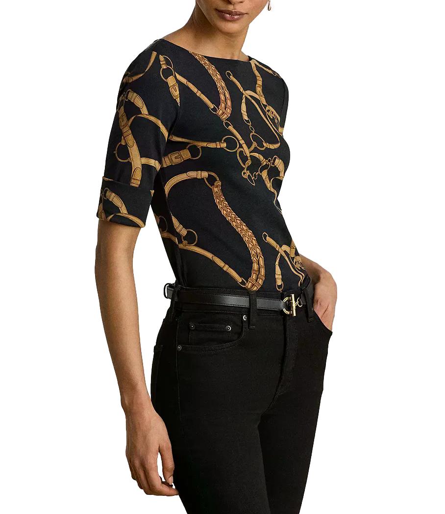 Polo Ralph Lauren Knit-T-Shirt black tan