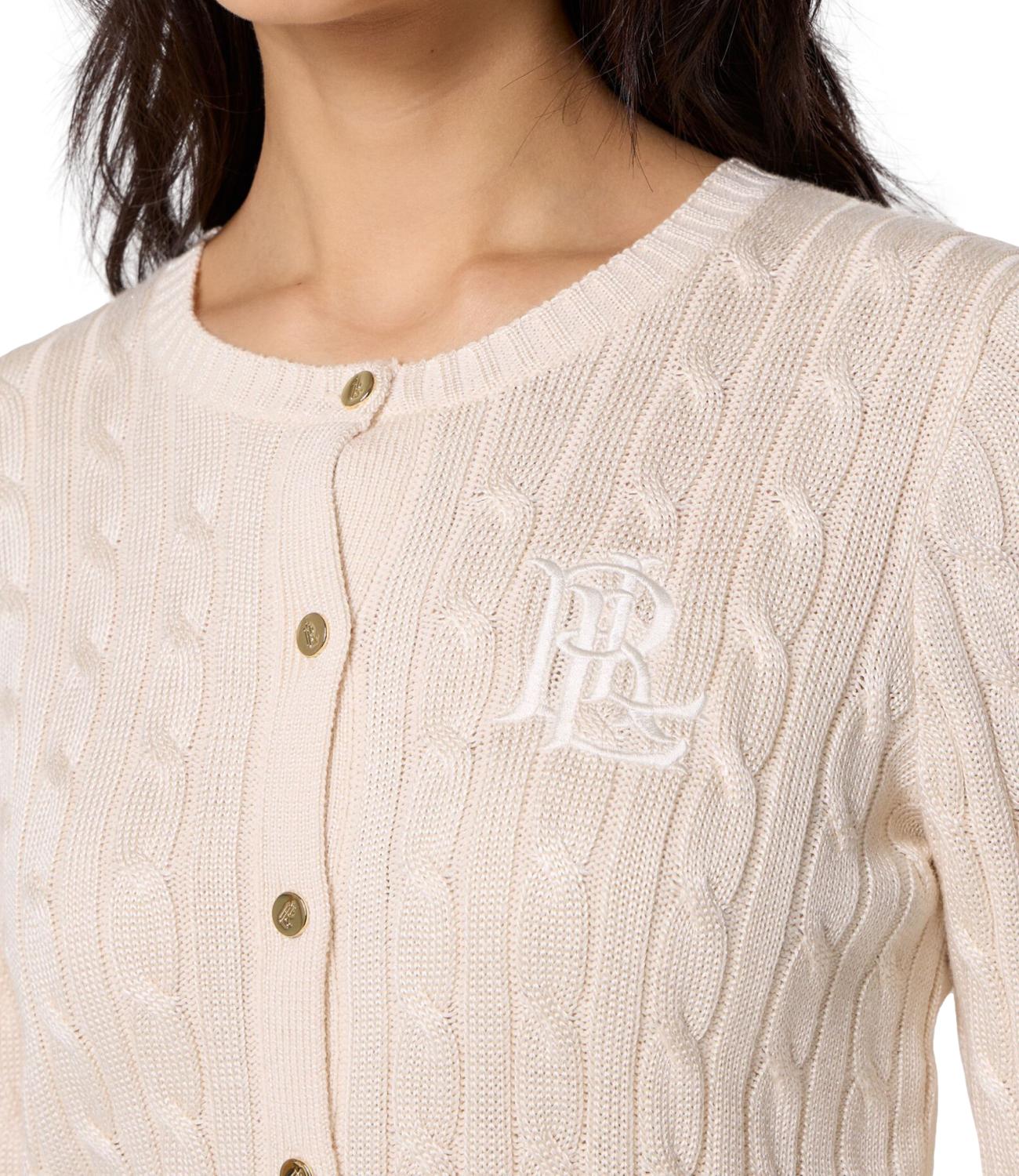 Sweater-Cardigan beige mascarpone cream