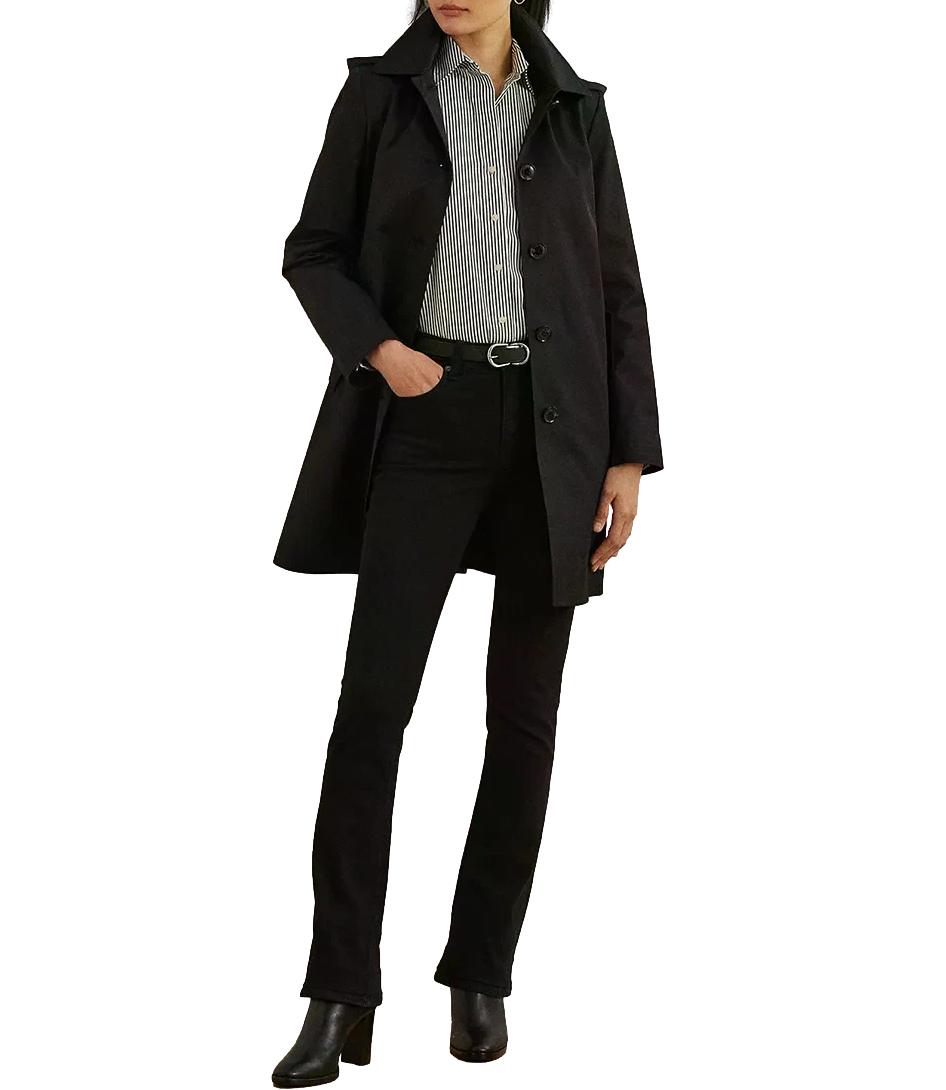 Giacca nera Ralph Lauren Rn 34"-Lined-Coat