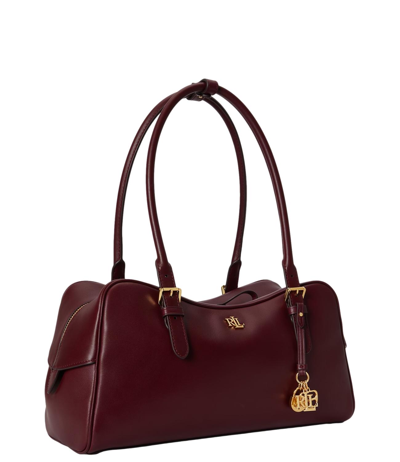 Polo Ralph Lauren borsa bordeaux red garnet Satchel-Large