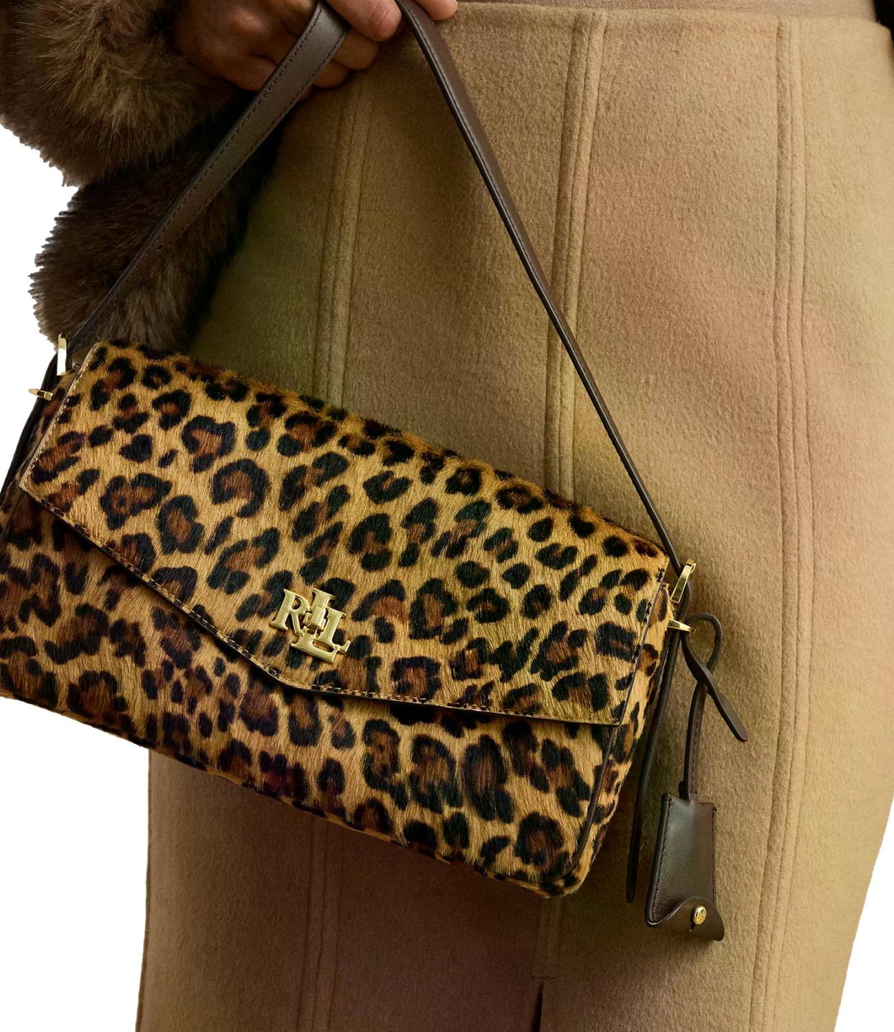Farrah Leopard Print Medium Shoulder Bag medium