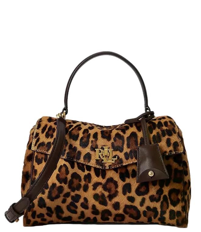 Borsa Farrah Satchel-Small leopard