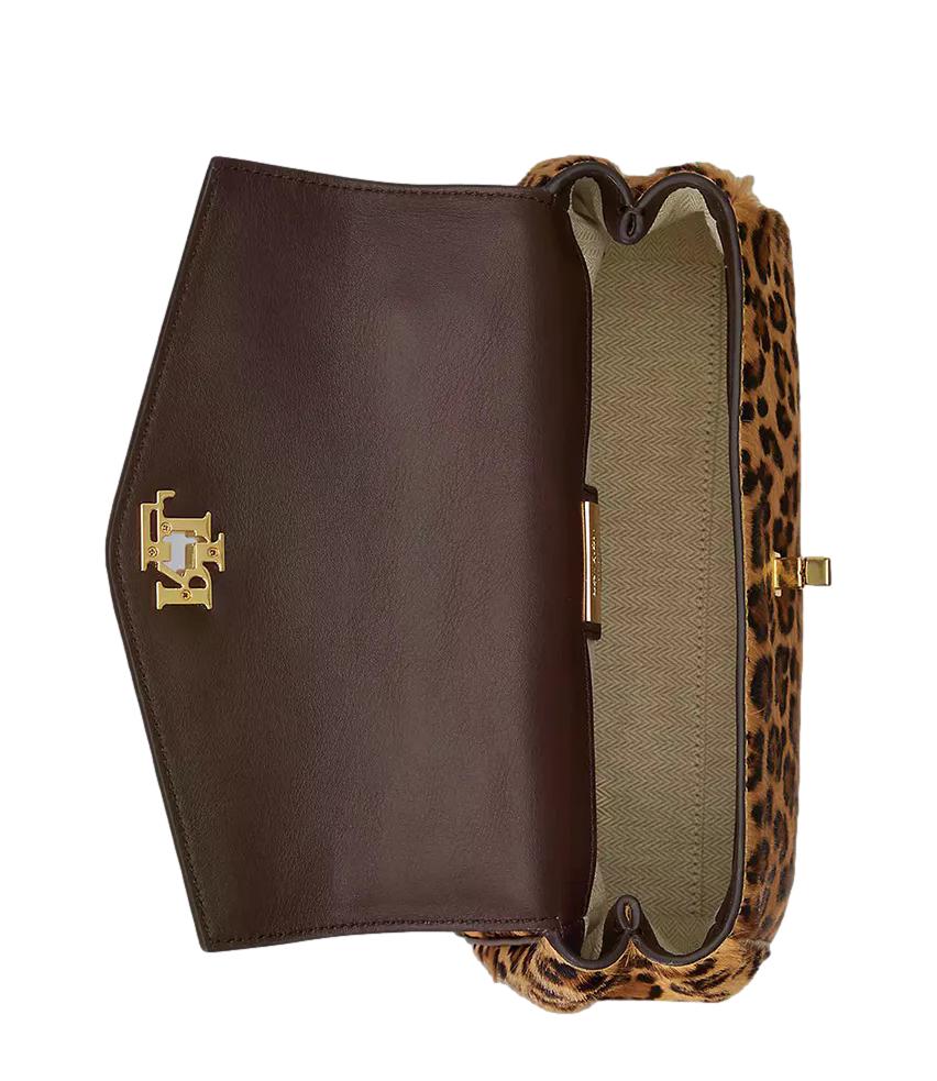 Borsa Farrah Satchel-Small leopard