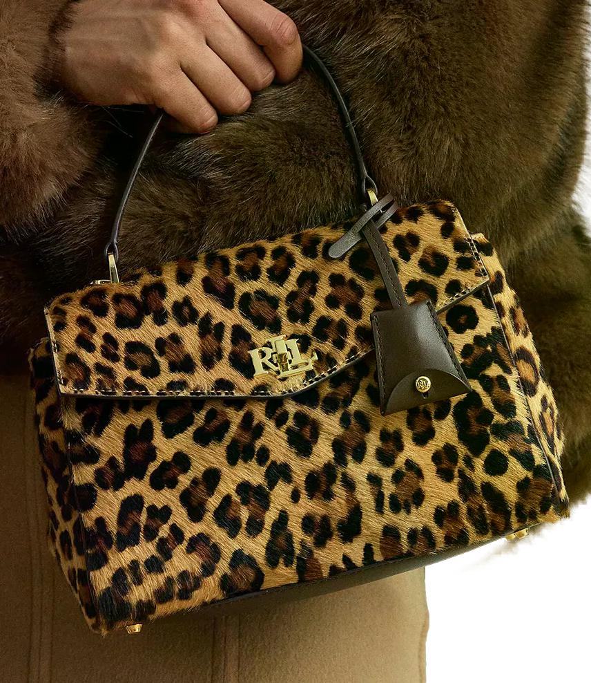 Borsa Farrah Satchel-Small leopard