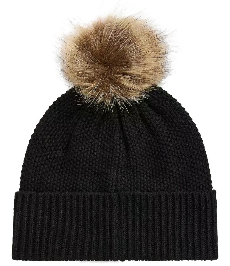 Polo Ralph Lauren Cappello lana intrecciata nero