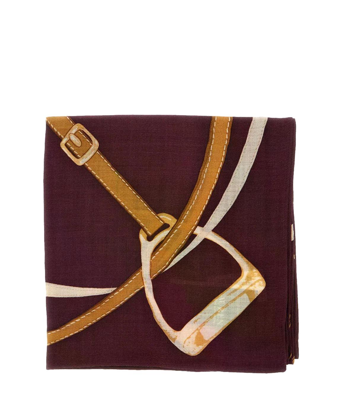 Polo Ralph lauren Sciarpa quadrata dark garnet
