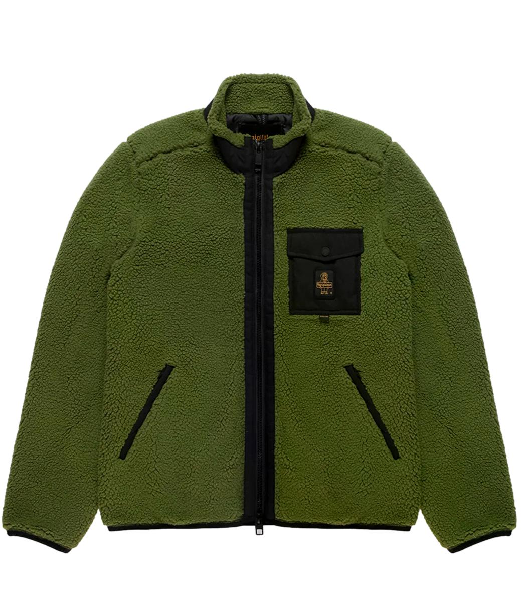 Giubbino teddy Refrigiwear tempest jacket verde chiaro
