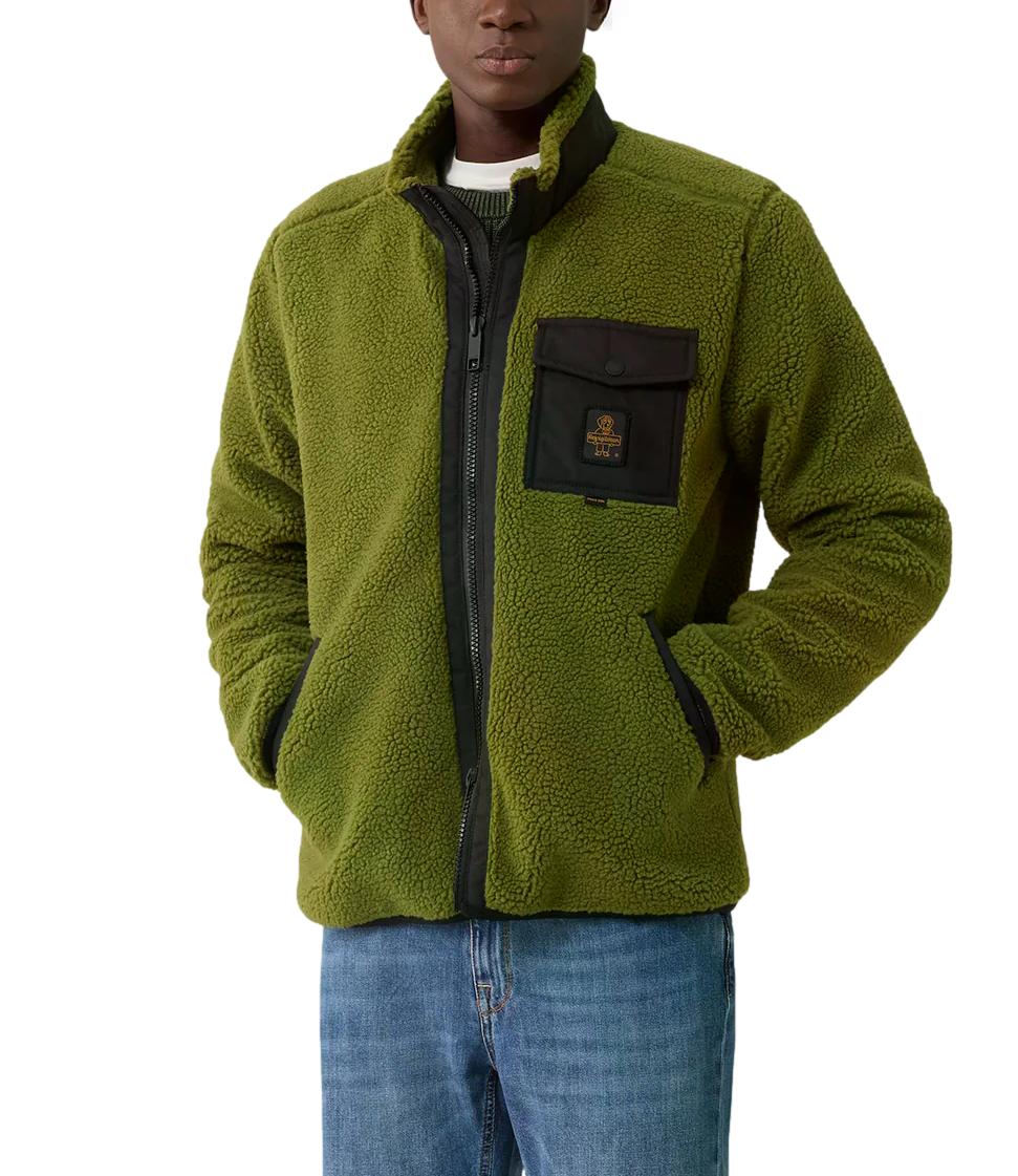 Giubbino teddy Refrigiwear tempest jacket verde chiaro