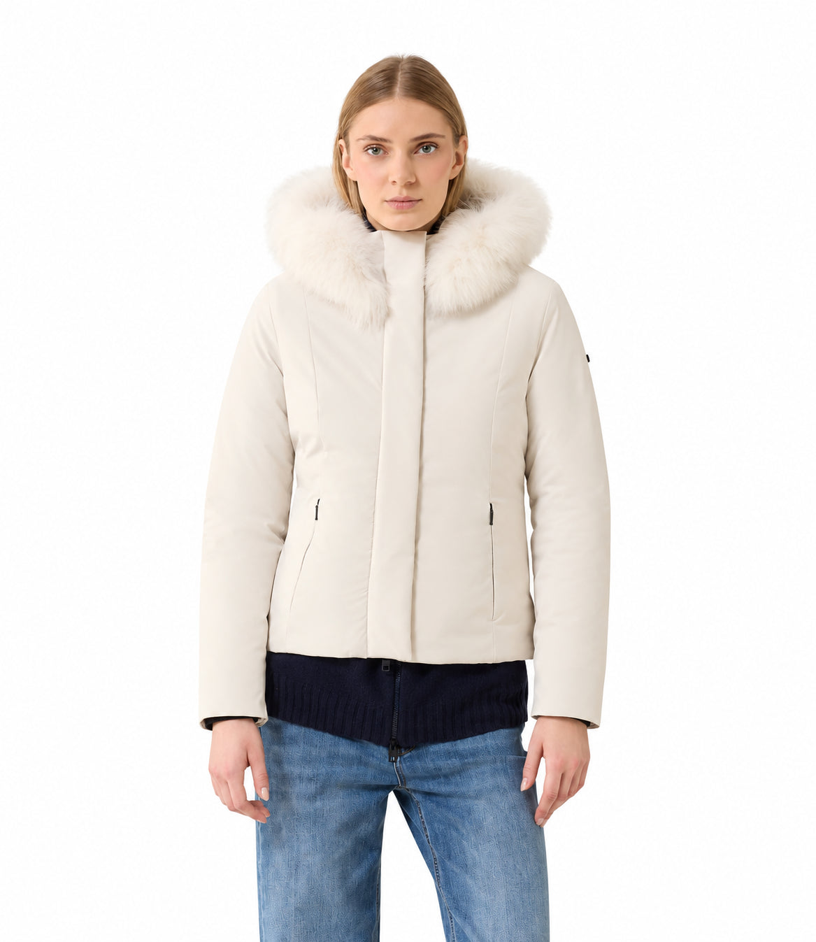 Refrigiwear giacca corta Short lady tech 1 fur jacket tofu