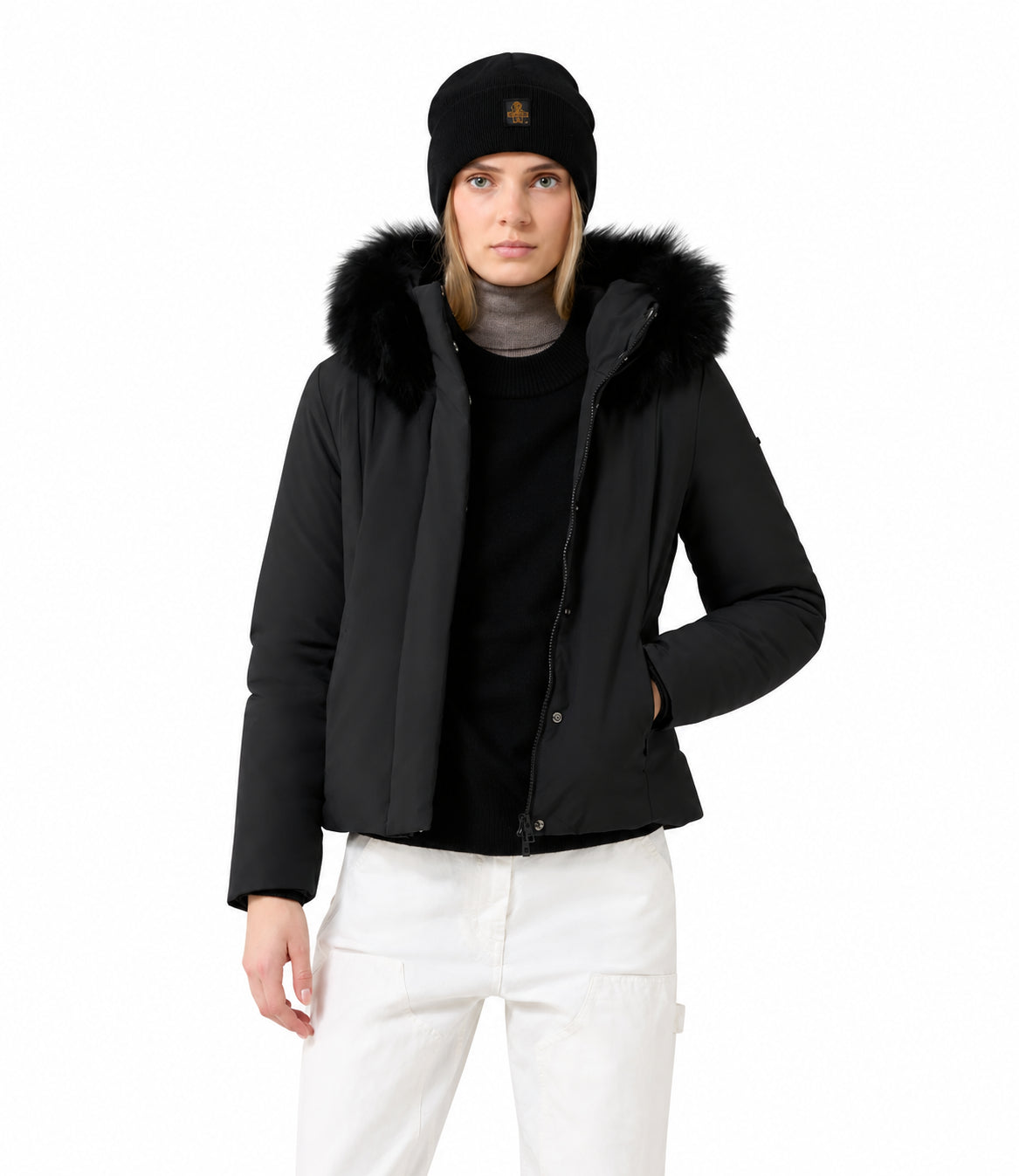 Refrigiwear giacca corta Short lady tech 1 fur jacket nera