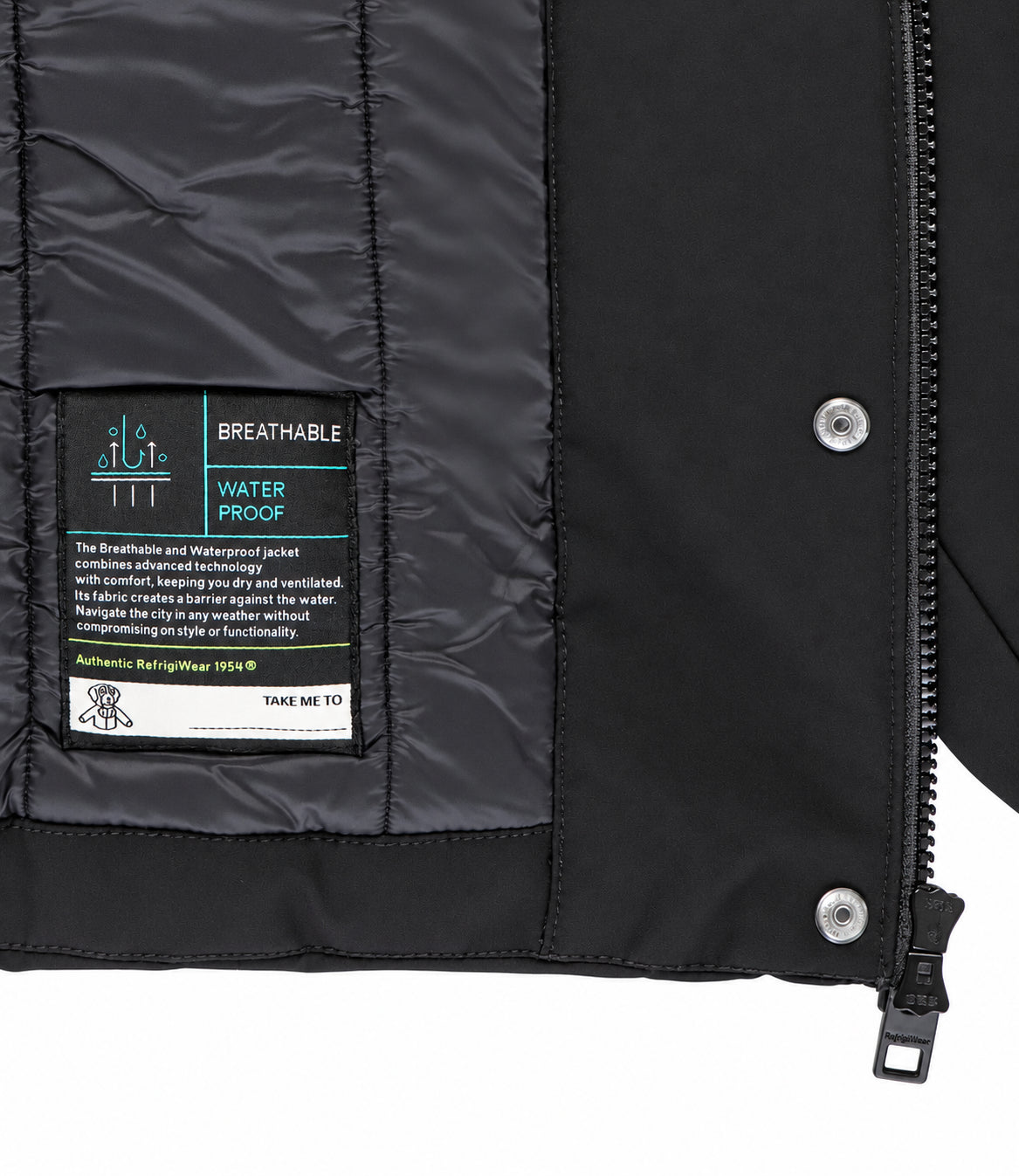 Refrigiwear giacca corta Short lady tech 1 fur jacket nera
