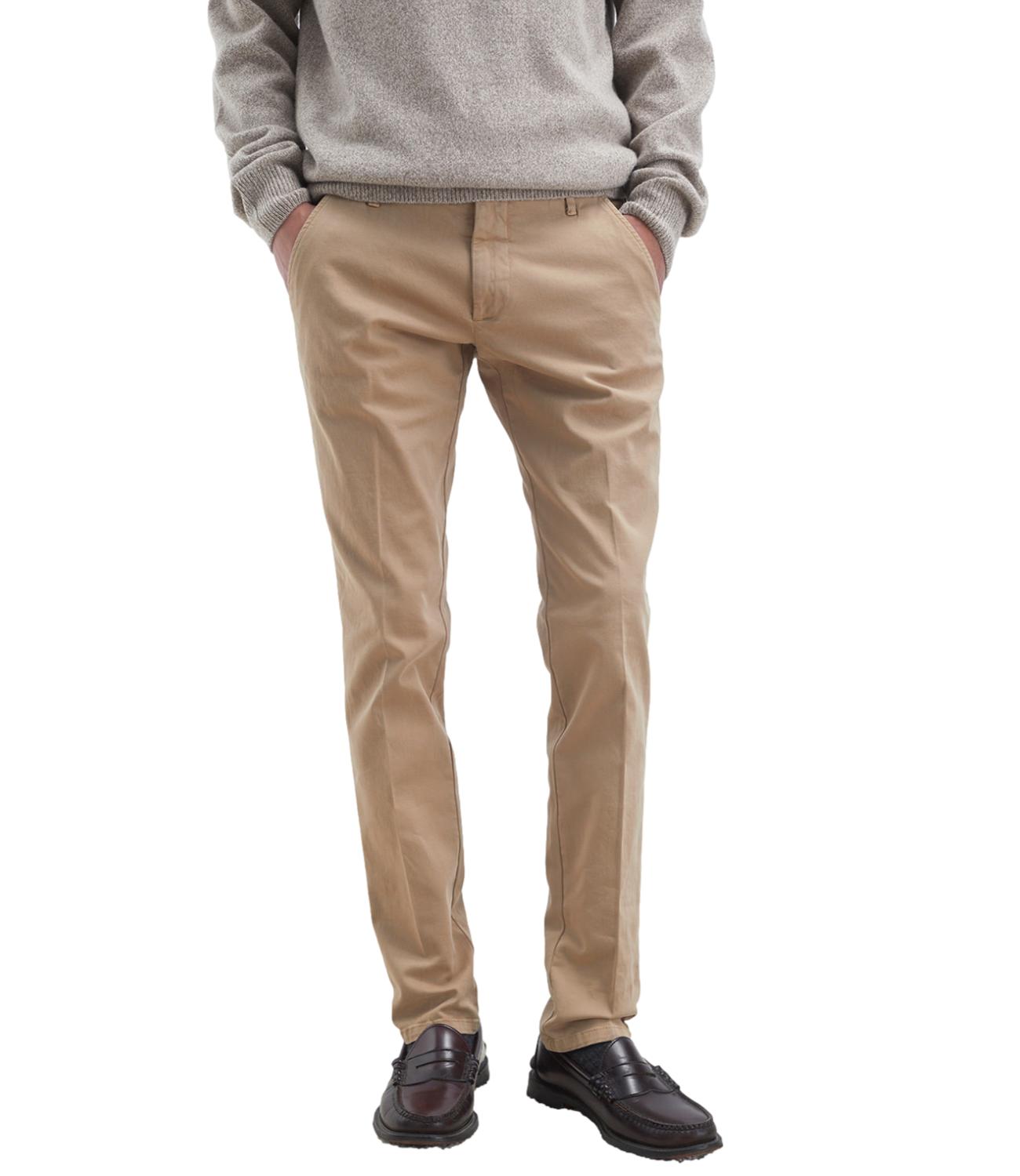 Roy Roger's pantalone chino beige read nut