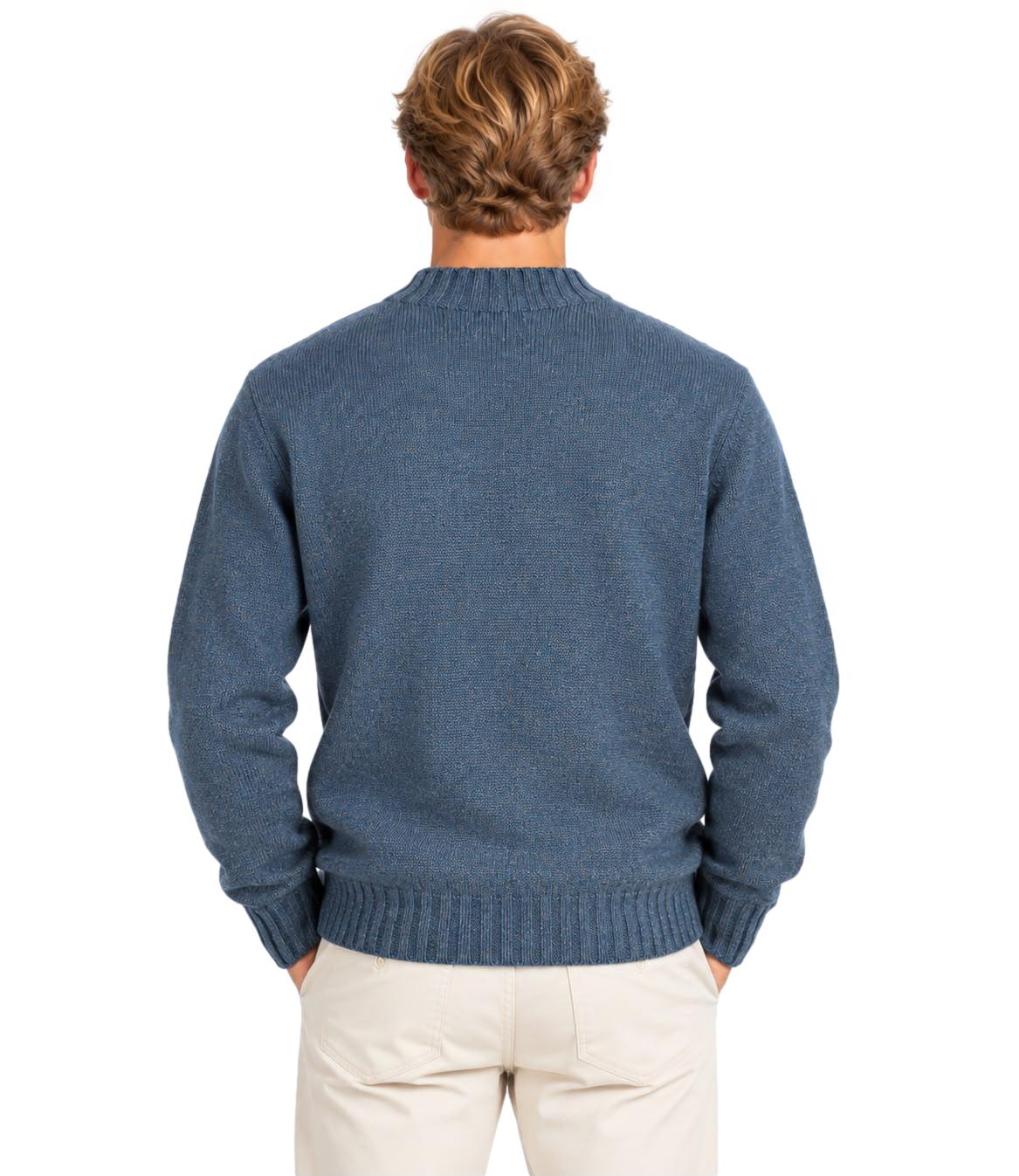 Roy Roger's Soft Crew Neck merino wool boreale