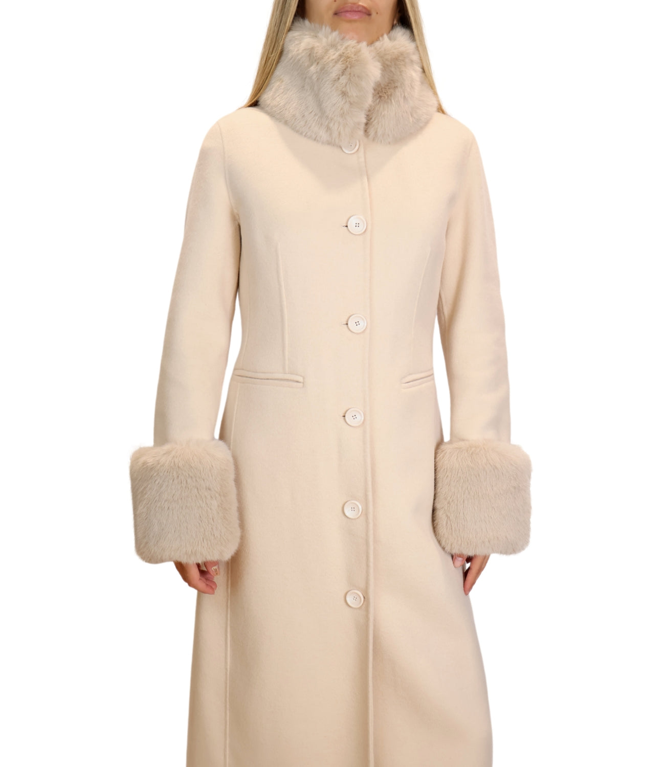 Silence Limited Cappotto ZURICH Cream Donna