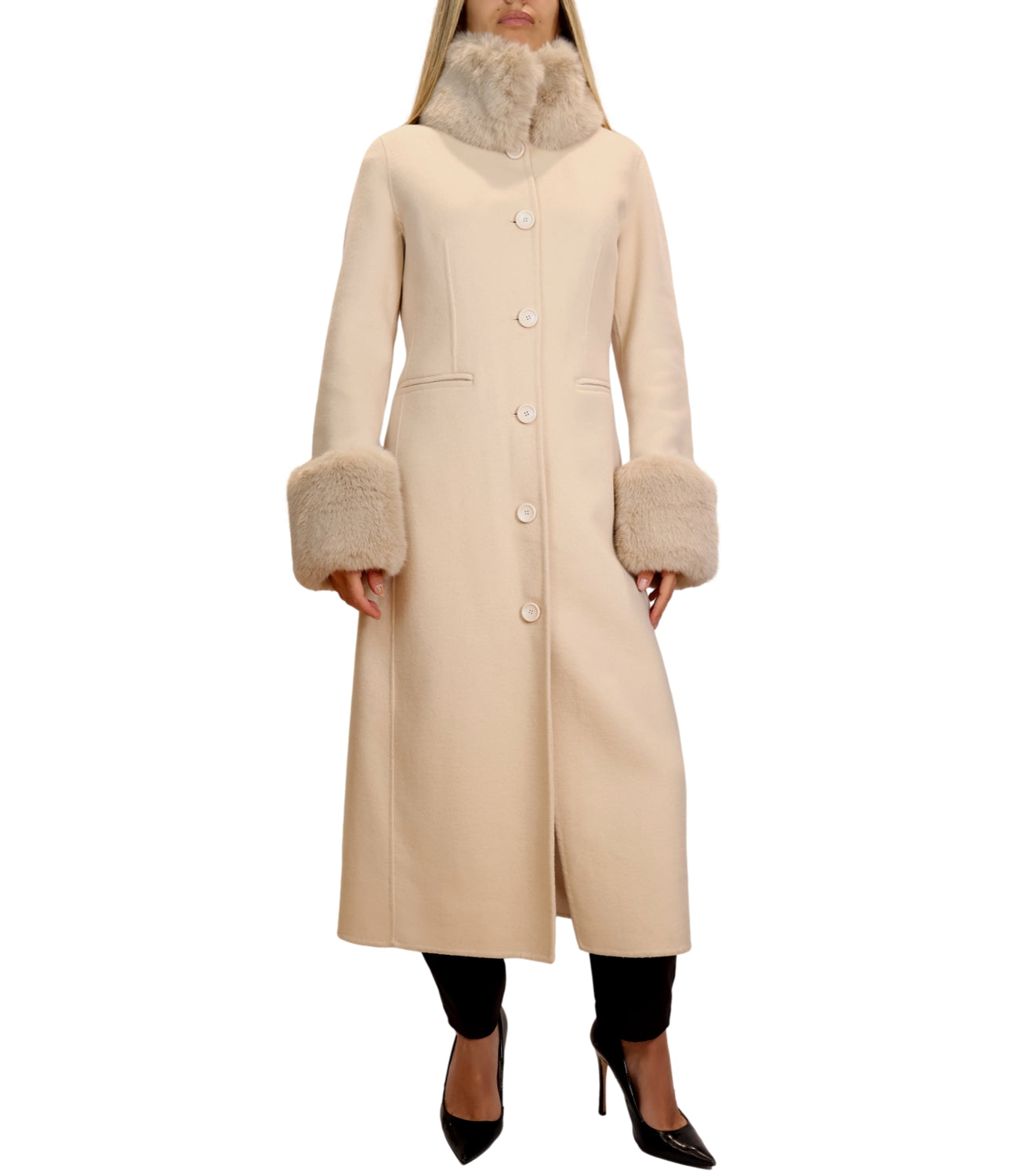 Silence Limited Cappotto ZURICH Cream Donna