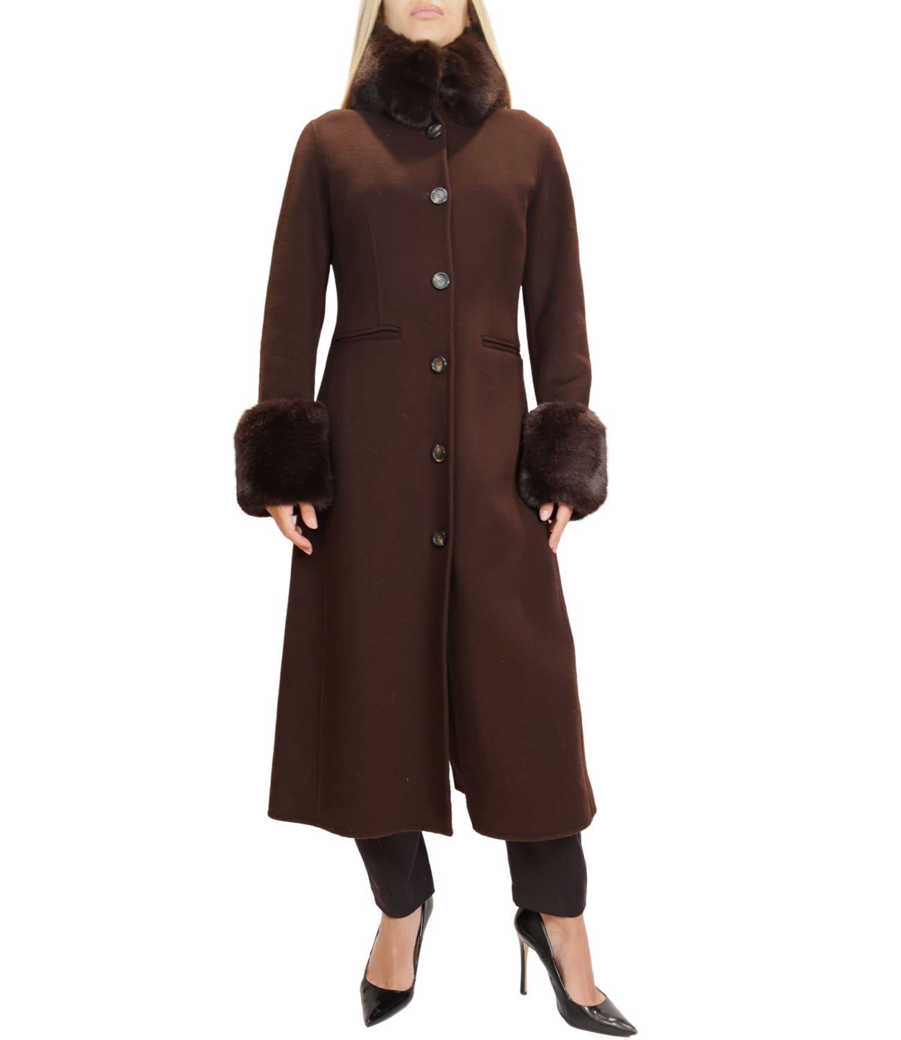 Silence Limited Cappotto ZURICH Brown Donna