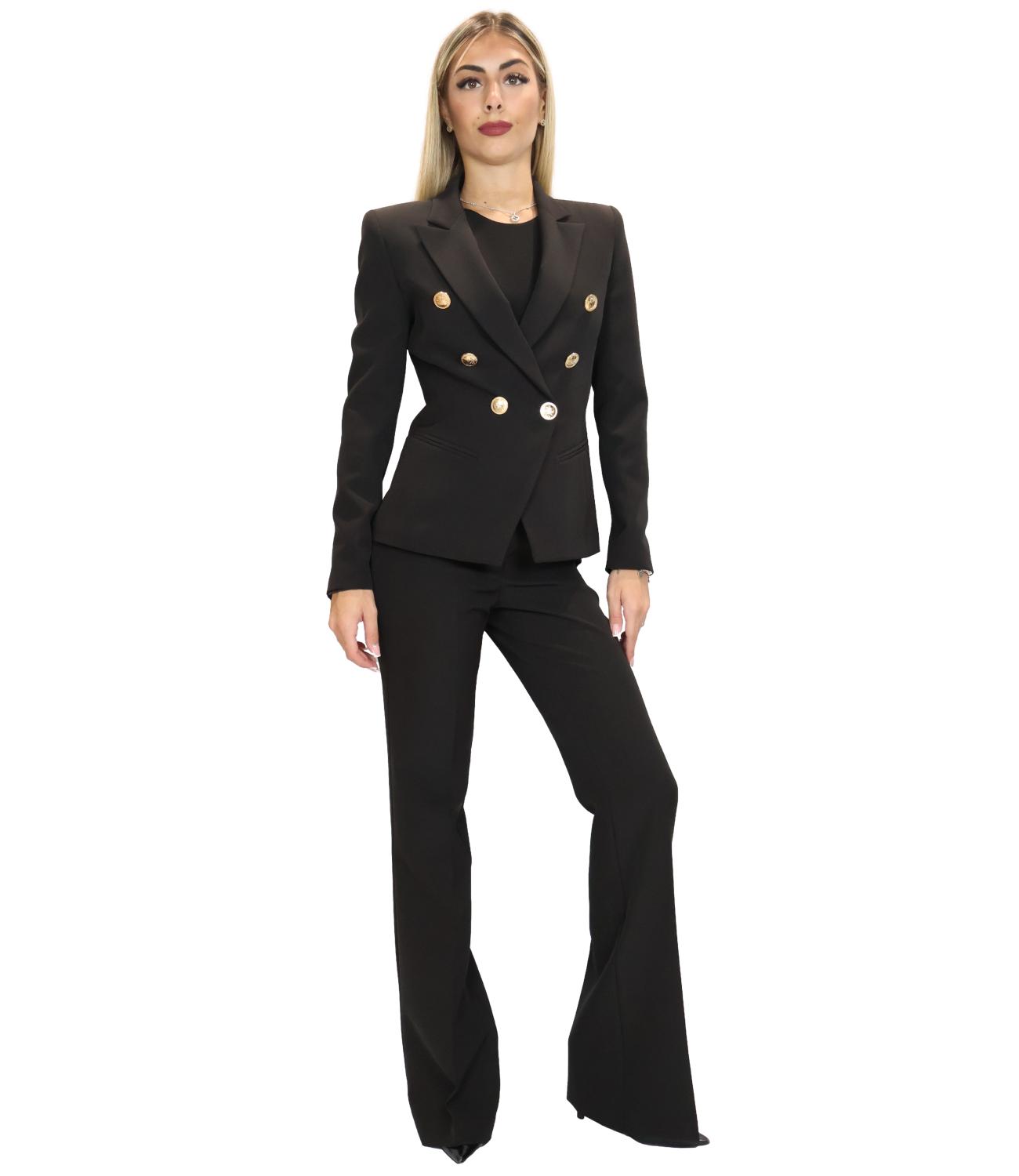 Silence Limited Pantalone AMBER FLARE Black Donna