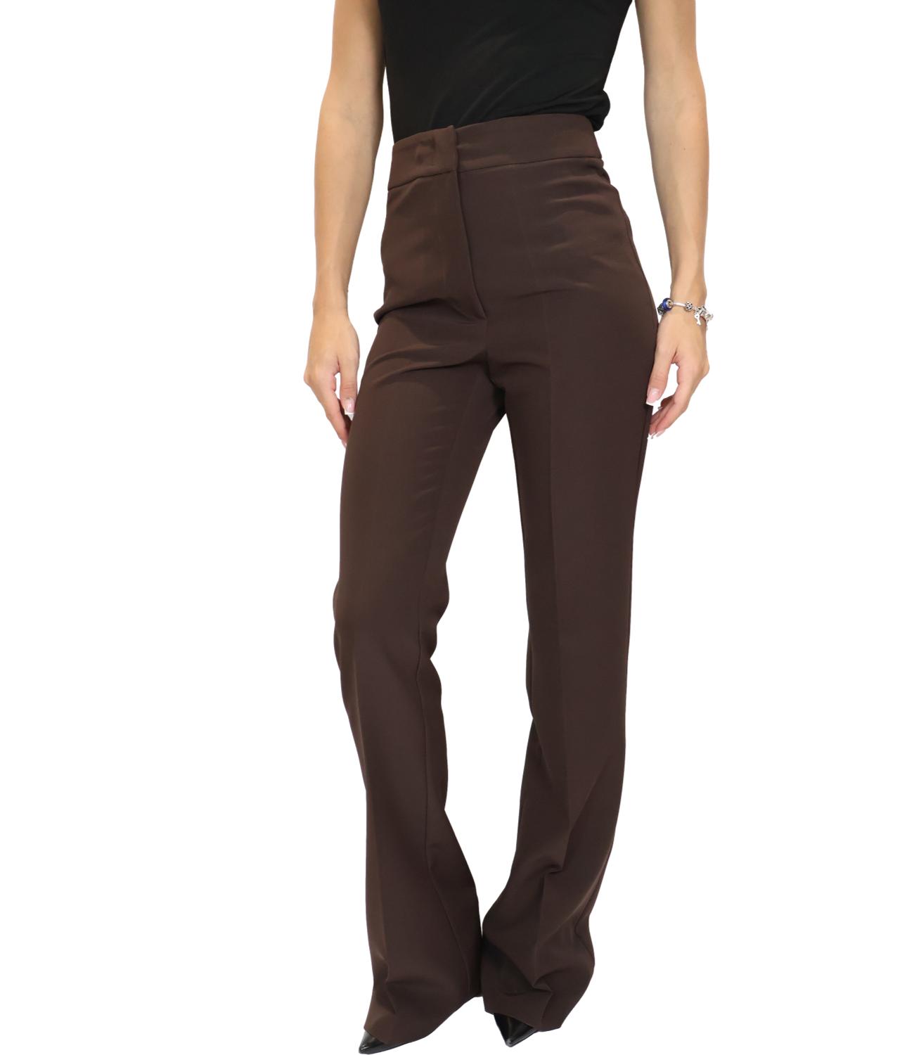 Silence Limited Pantalone AMBER FLARE Dark Brown Donna