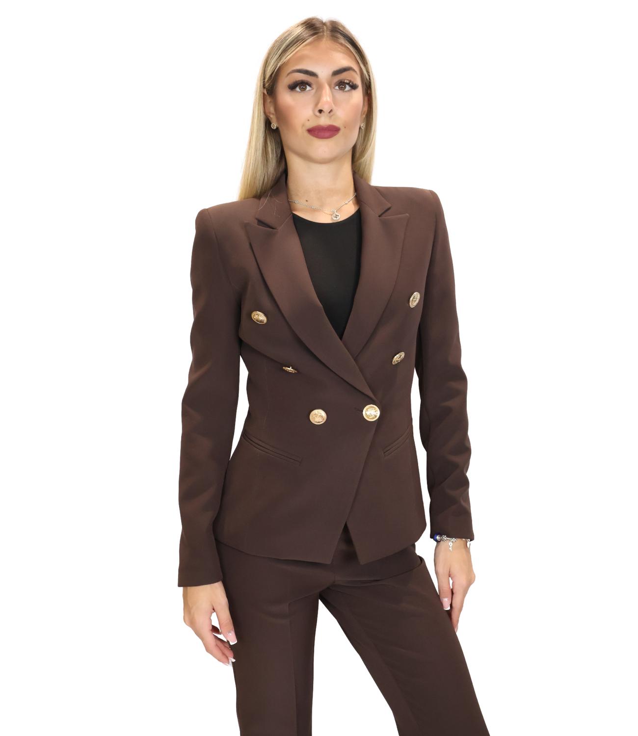 Silence Limite Giacca LIBRA AMBER Dark Brown Donna