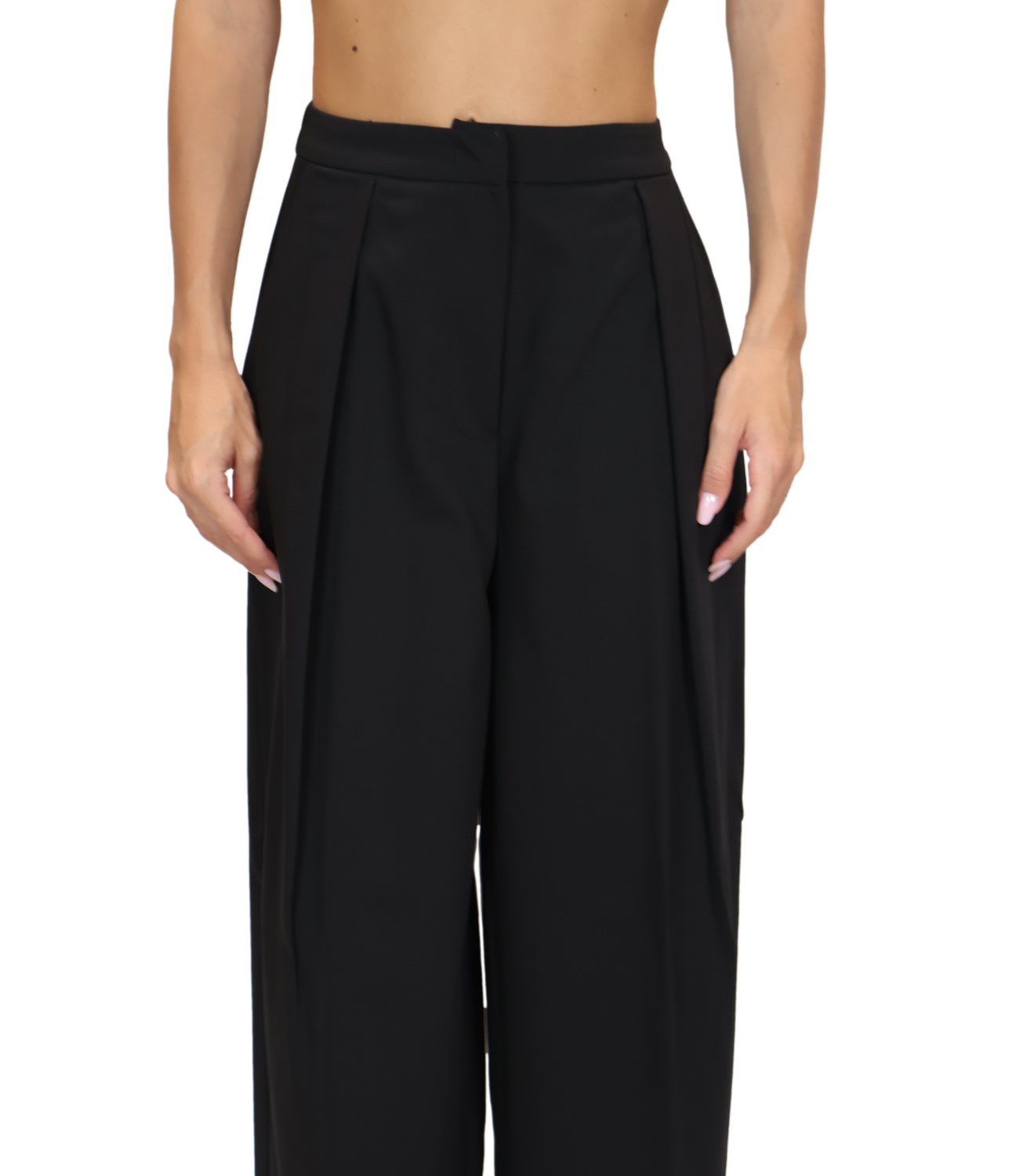 SILENCE LIMITED pantalone nero donna