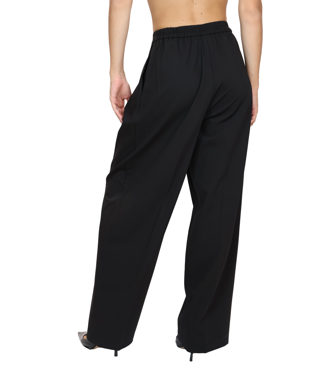 SILENCE LIMITED pantalone nero donna