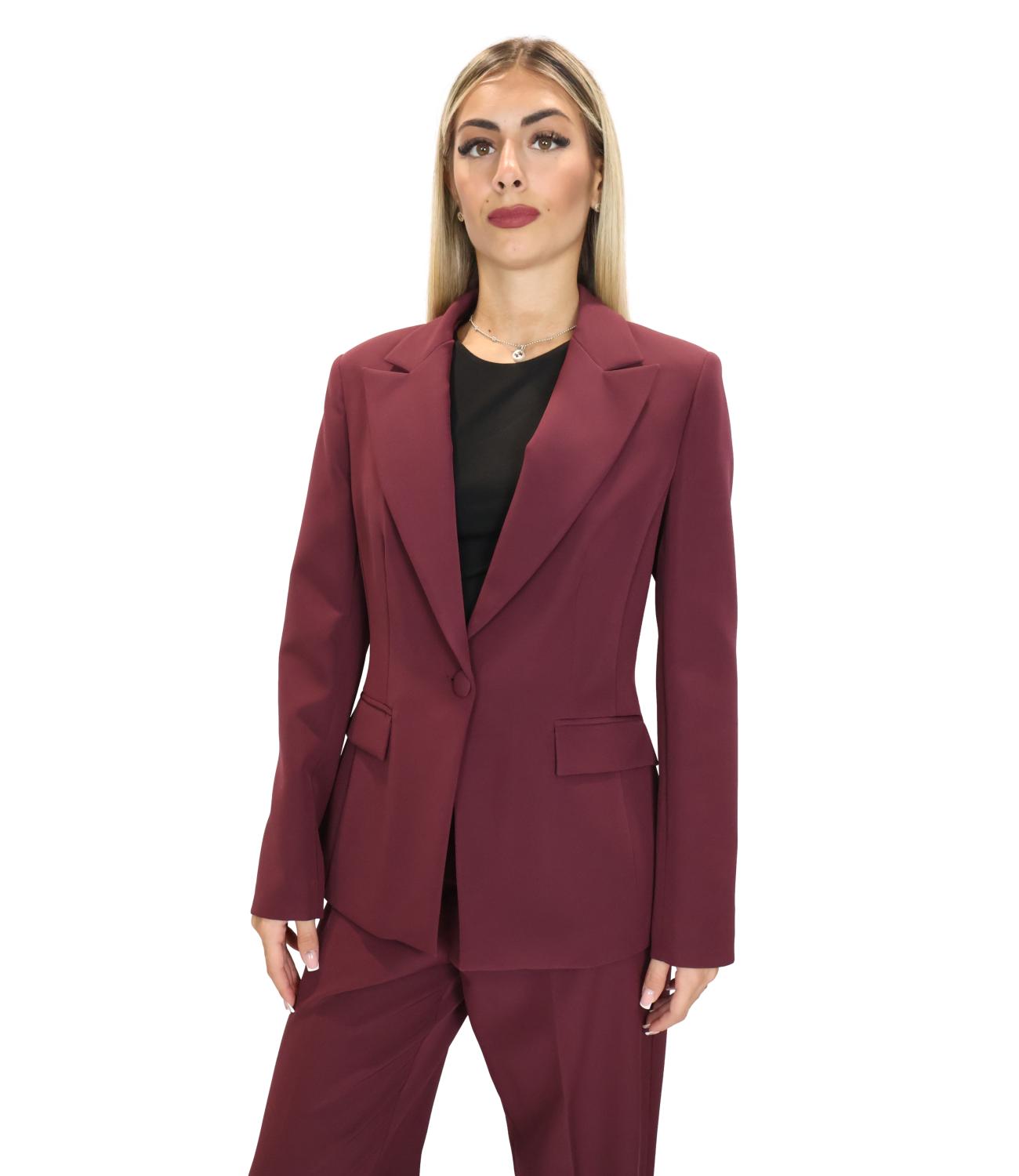 Silence Limited Giacca MONO DAILY Bordeaux Donna