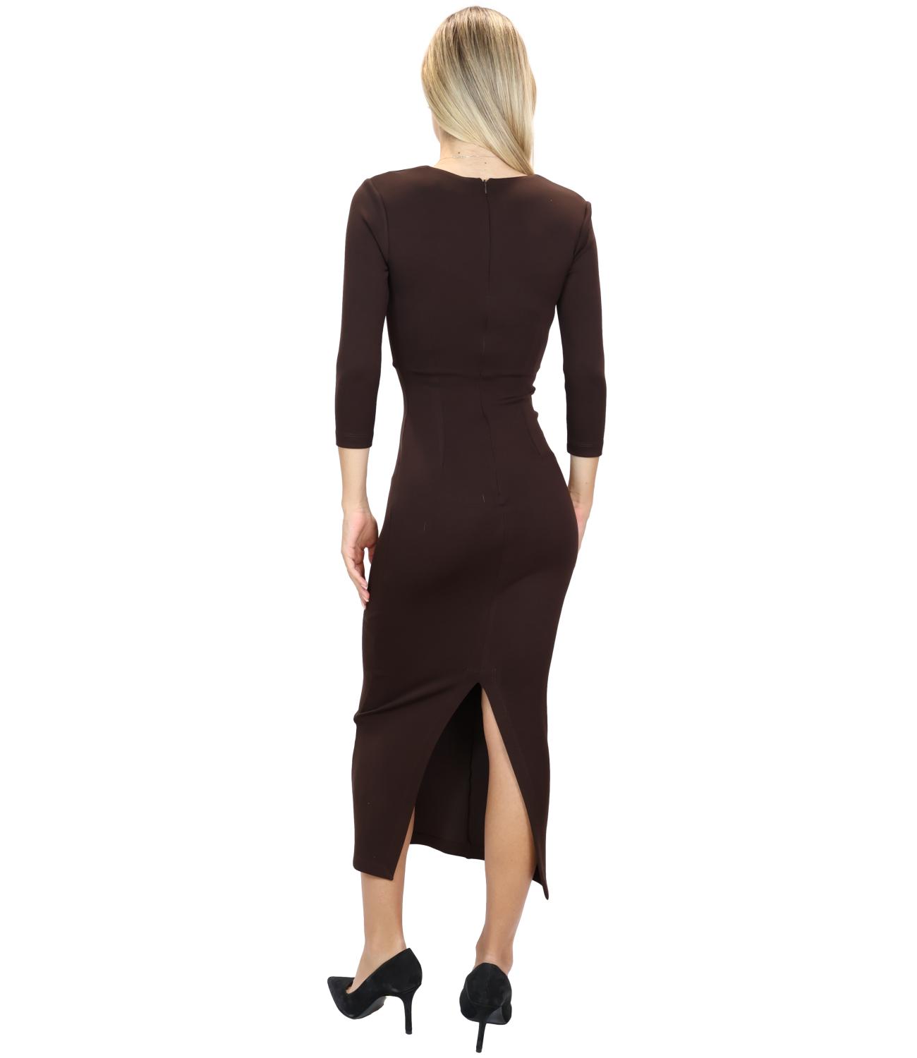 Silence Limited Abito DAKOTA Dark Brown Donna