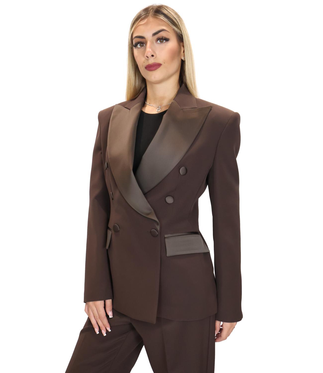 Silence Limited Giacca VIVIAN Dark Brown Donna