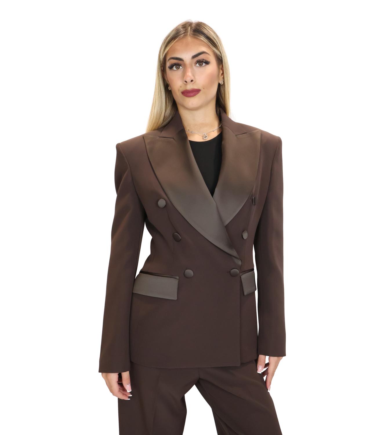 Silence Limited Giacca VIVIAN Dark Brown Donna