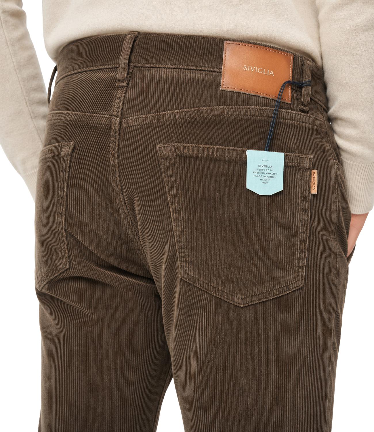 Pantalone Siviglia marrone urbino 2018 in velluto