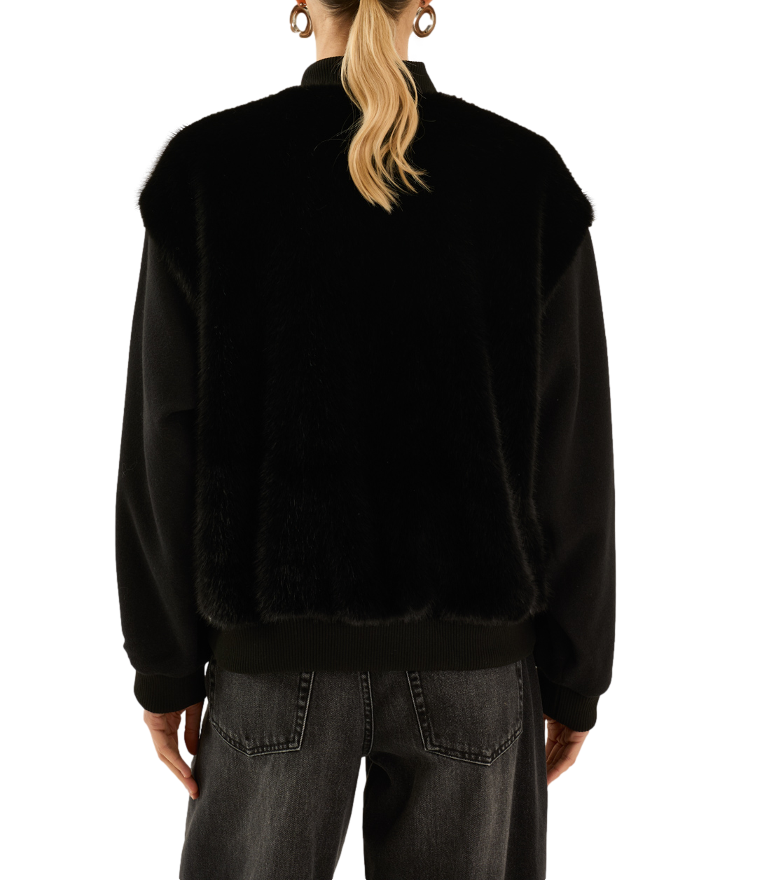 Souvenir Pellicciotto Nero Donna